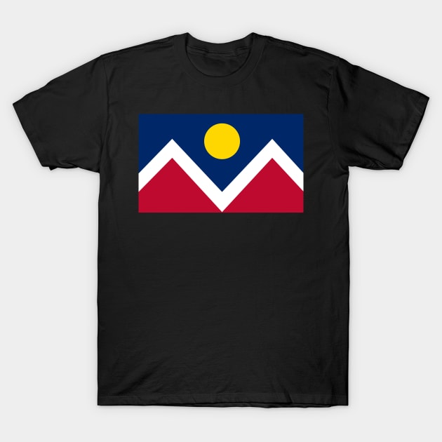 Denver Colorado Flag T-Shirt by E